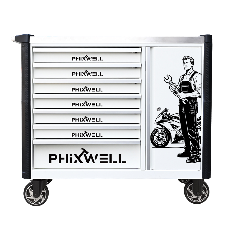 719516 PHIXWELL 7 skuff ny modell verktøyskap